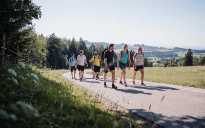 Landkreis-Bürgermeister wandern mit Landtagsabgeordneten auf die Käser-Alm