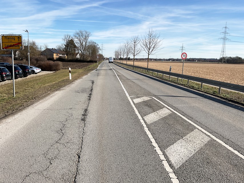 Autobahnzubringer bei Pliening wird saniert