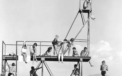 Schwimmbad Prien, 1950er