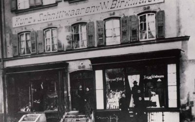 Geschäft Birkmaier, Münchener Straße, Rosenheim, 1906