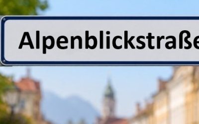 Straßennamen in Rosenheim: Alpenblickstraße