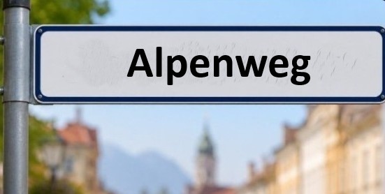 Straßennamen in Rosenheim: Alpenweg
