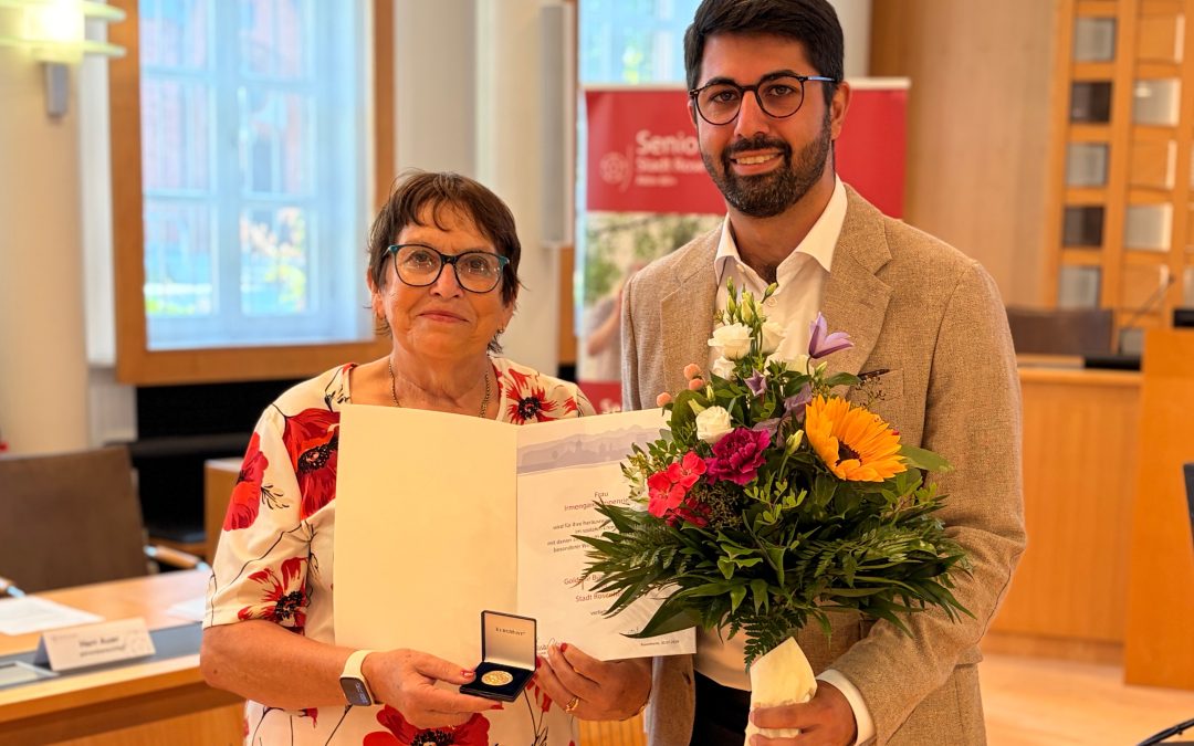 Goldene Bürgermedaille für Irmengard Oppenrieder