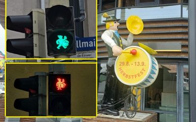 Rosenheim hat jetzt Wiesn-Trommler-Ampeln