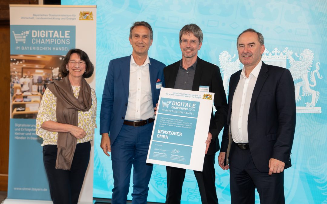 Bensegger aus Rosenheim als „Digitaler Champion“ ausgezeichnet