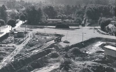 Eine Kraterlandschaft mitten in Rosenheim: Innsbrucker Straße 1970