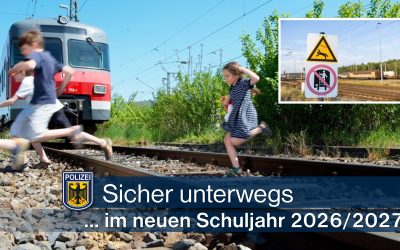 Sicher zur Schule mit Zug und S-Bahn: Bundespolizei gibt Tipps