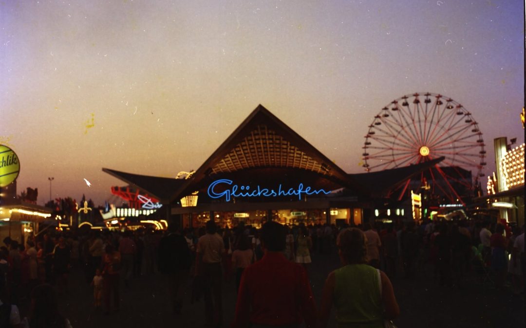 Glückshafen und Riesenrad, Rosenheim, 1973