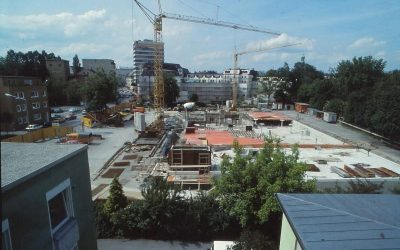 Als das Rosenheimer Parkhaus P1 noch ganz am Anfang stand