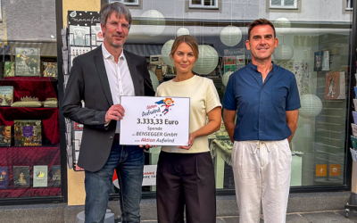 Bensegger spendet 3.333,33 Euro für die Aktion Aufwind