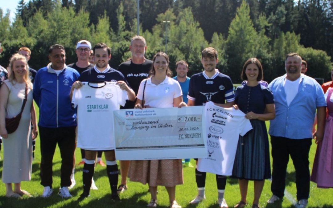 FC Nicklheim spendet 2.900 Euro für Sportprojekt im Rosenheimer Westen