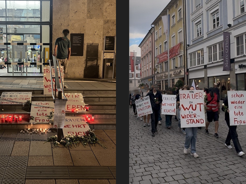 Demonstration nach tödlichem Messerangriff: Gedenken am Rosenheimer Bahnhof