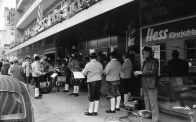 1976: Als das Möbelhaus Hess in Rosenheim eröffnete
