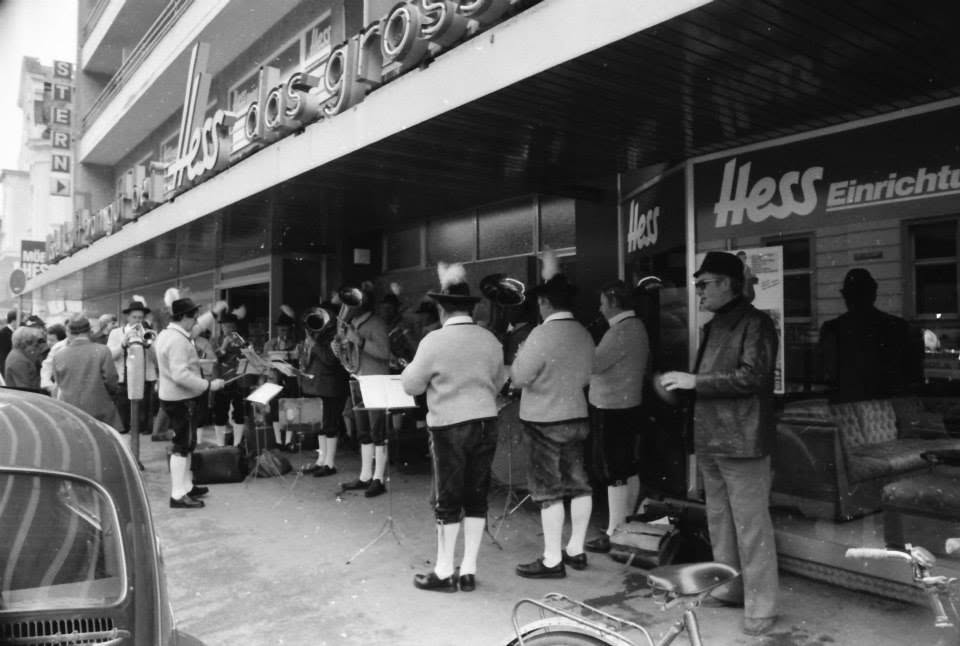 1976: Als das Möbelhaus Hess in Rosenheim eröffnete