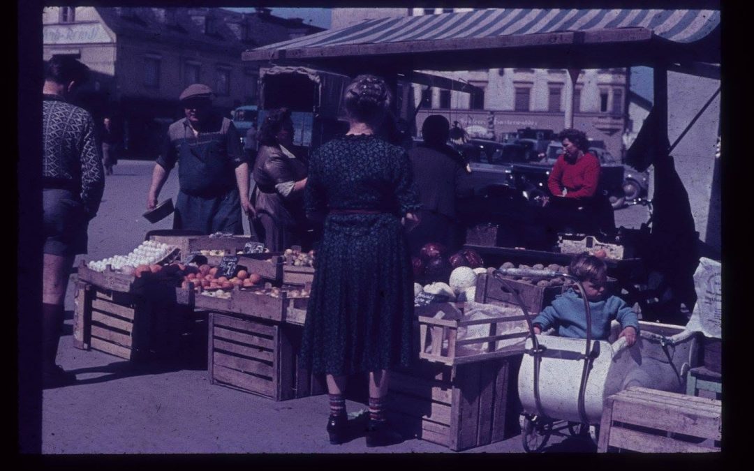 Als der Viktualienmarkt noch zum Alltag gehörte: Rosenheim 1952