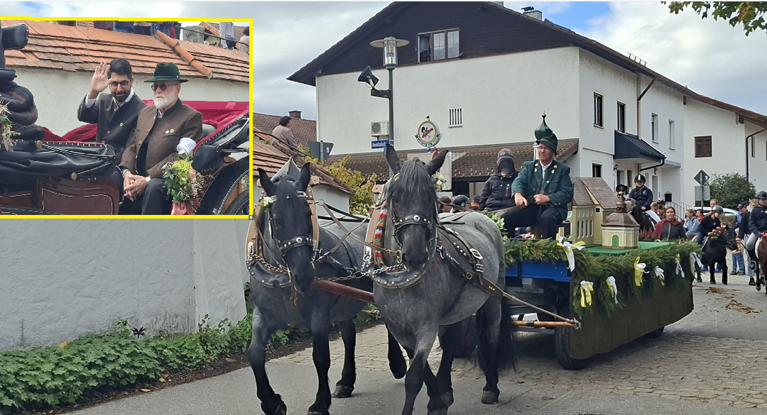 Leonhardiritt in Happing: Rund 40 geschmückte Pferde und eine Premiere für den Oberbürgermeister