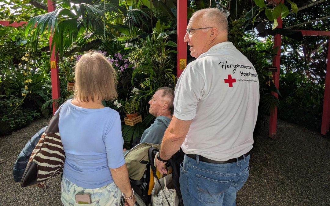 Herzenswunsch-Hospizmobil ermöglicht Ludwig einen besonderen Orchideen-Ausflug