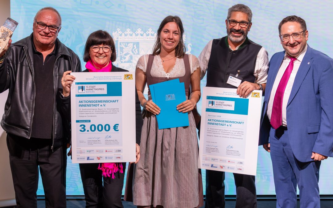 „Innenstadt Freitag“ erhält Sonderpreis beim Stadtmarketingpreis Bayern